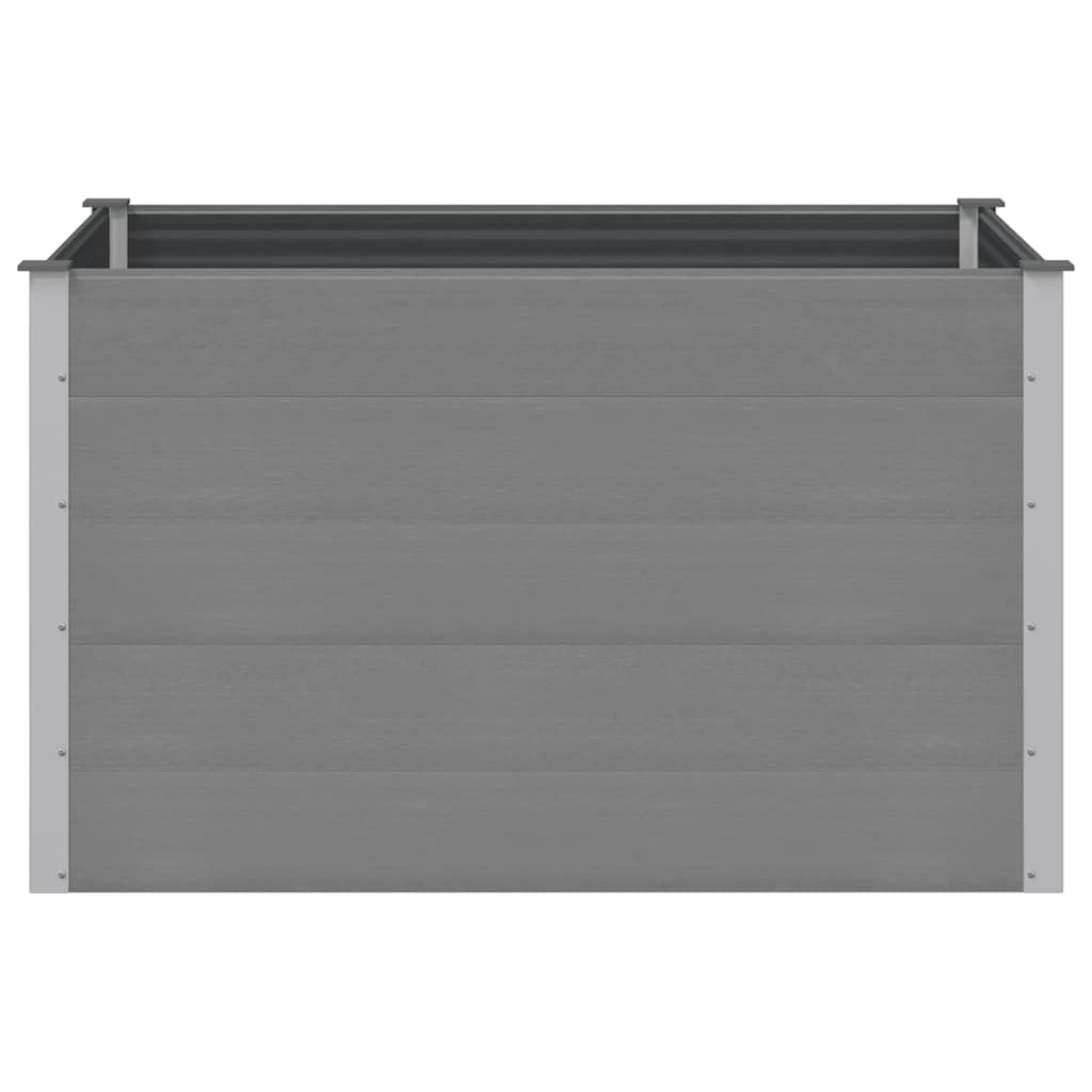 Ζαρντινιέρα Υπερυψωμένη Γκρι 150 x 100 x 91 εκ. από WPC - Pakobazaar