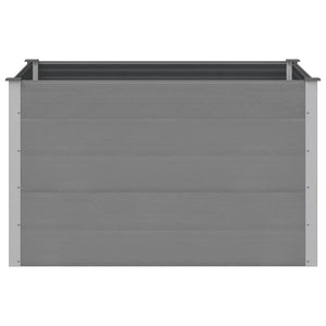 Ζαρντινιέρα Υπερυψωμένη Γκρι 150 x 100 x 91 εκ. από WPC - Pakobazaar