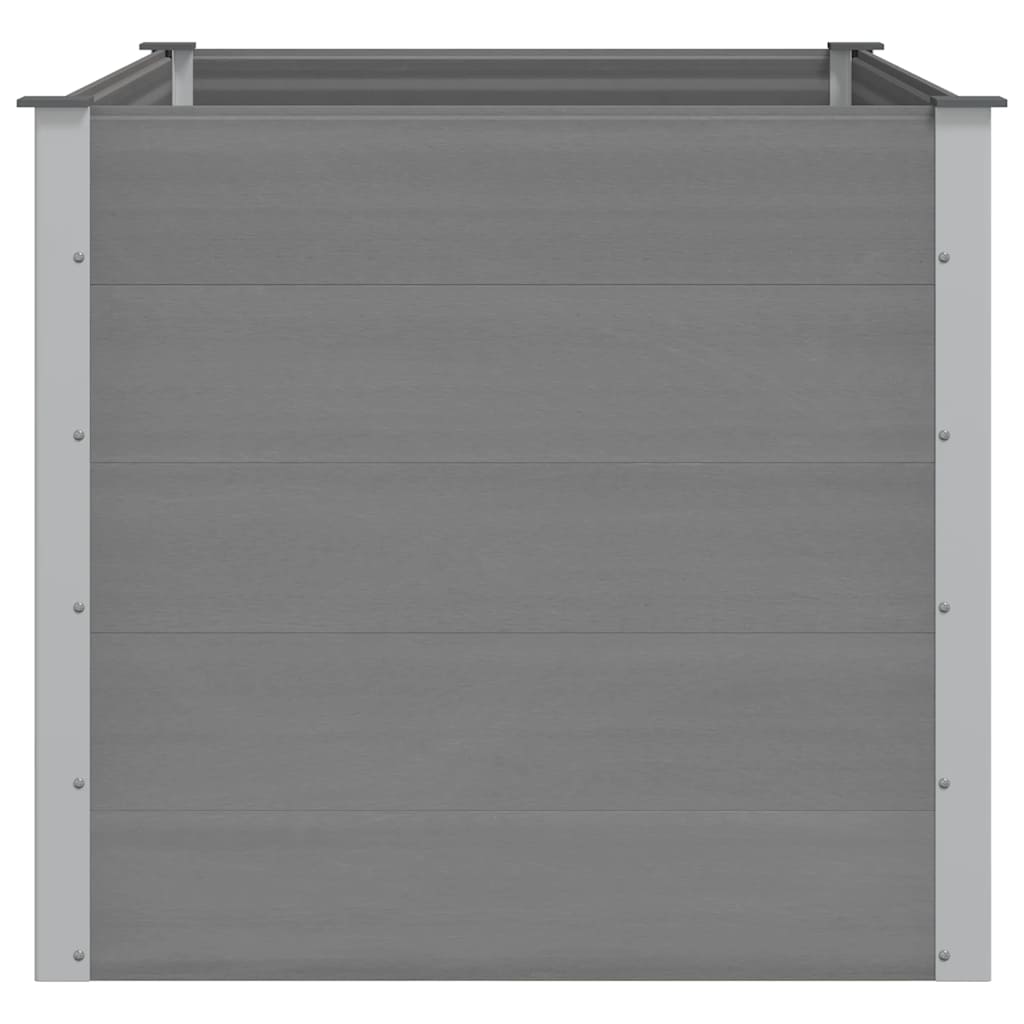 Ζαρντινιέρα Υπερυψωμένη Γκρι 150 x 100 x 91 εκ. από WPC - Pakobazaar