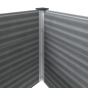 Ζαρντινιέρα Υπερυψωμένη Γκρι 150 x 100 x 91 εκ. από WPC - Pakobazaar