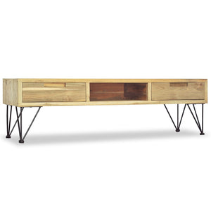 Έπιπλο Τηλεόρασης 120 x 35 x 35 εκ. από Μασίφ Ξύλο Teak - PAKOBAZAAR
