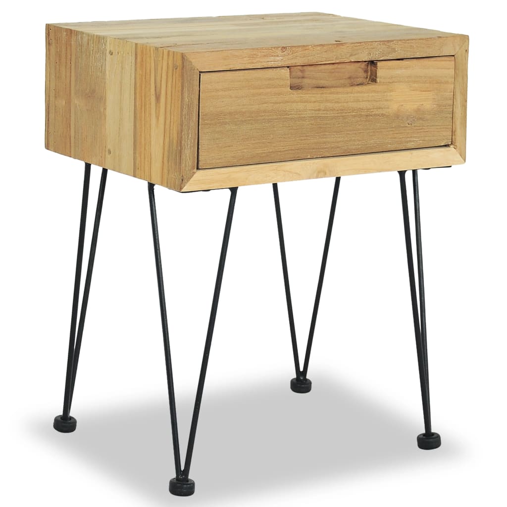 Κομοδίνο 40 x 30 x 50 εκ. από Μασίφ Ξύλο Teak - PAKOBAZAAR