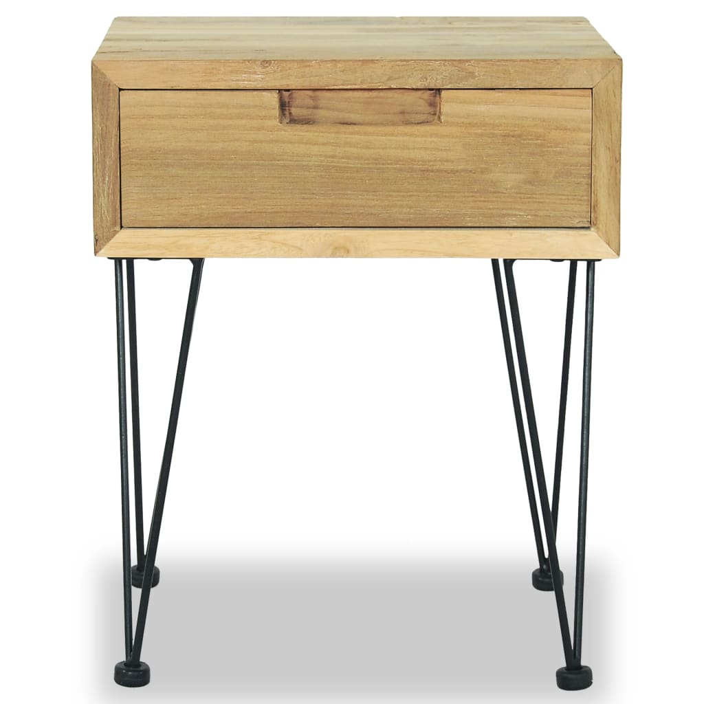Κομοδίνο 40 x 30 x 50 εκ. από Μασίφ Ξύλο Teak - PAKOBAZAAR