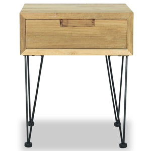 Κομοδίνο 40 x 30 x 50 εκ. από Μασίφ Ξύλο Teak - PAKOBAZAAR