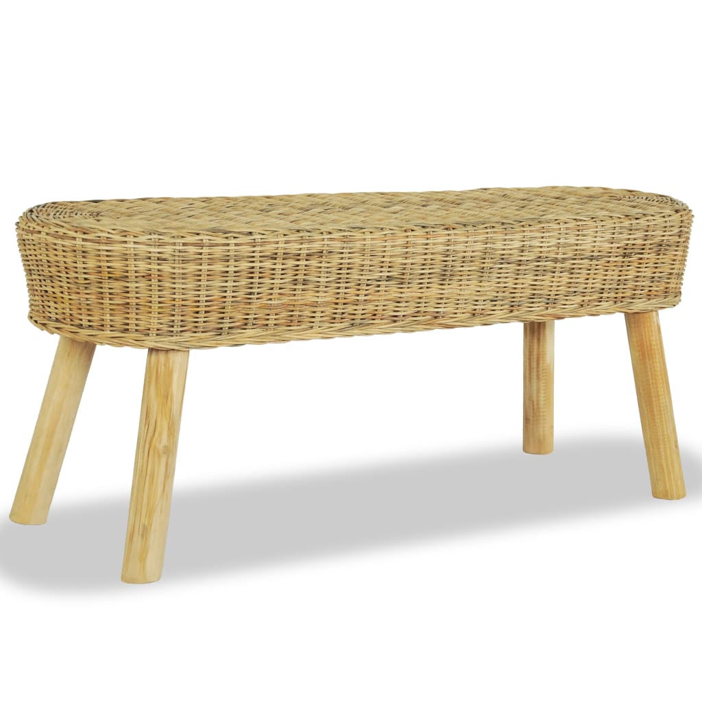 Πάγκος Χολ Χρώμα Φυσικό 110 x 35 x 45 εκ. Ρατάν - PAKOBAZAAR