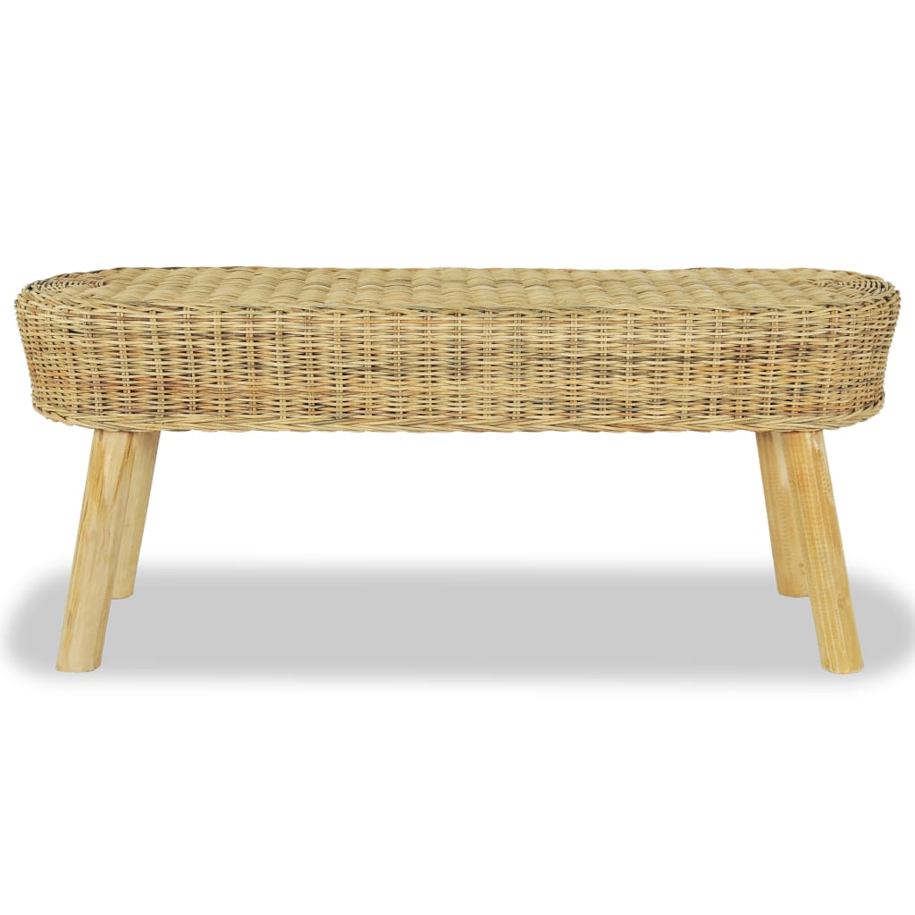 Πάγκος Χολ Χρώμα Φυσικό 110 x 35 x 45 εκ. Ρατάν - PAKOBAZAAR