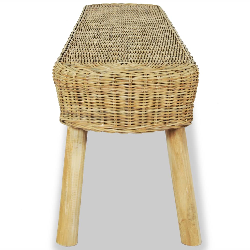 Πάγκος Χολ Χρώμα Φυσικό 110 x 35 x 45 εκ. Ρατάν - PAKOBAZAAR