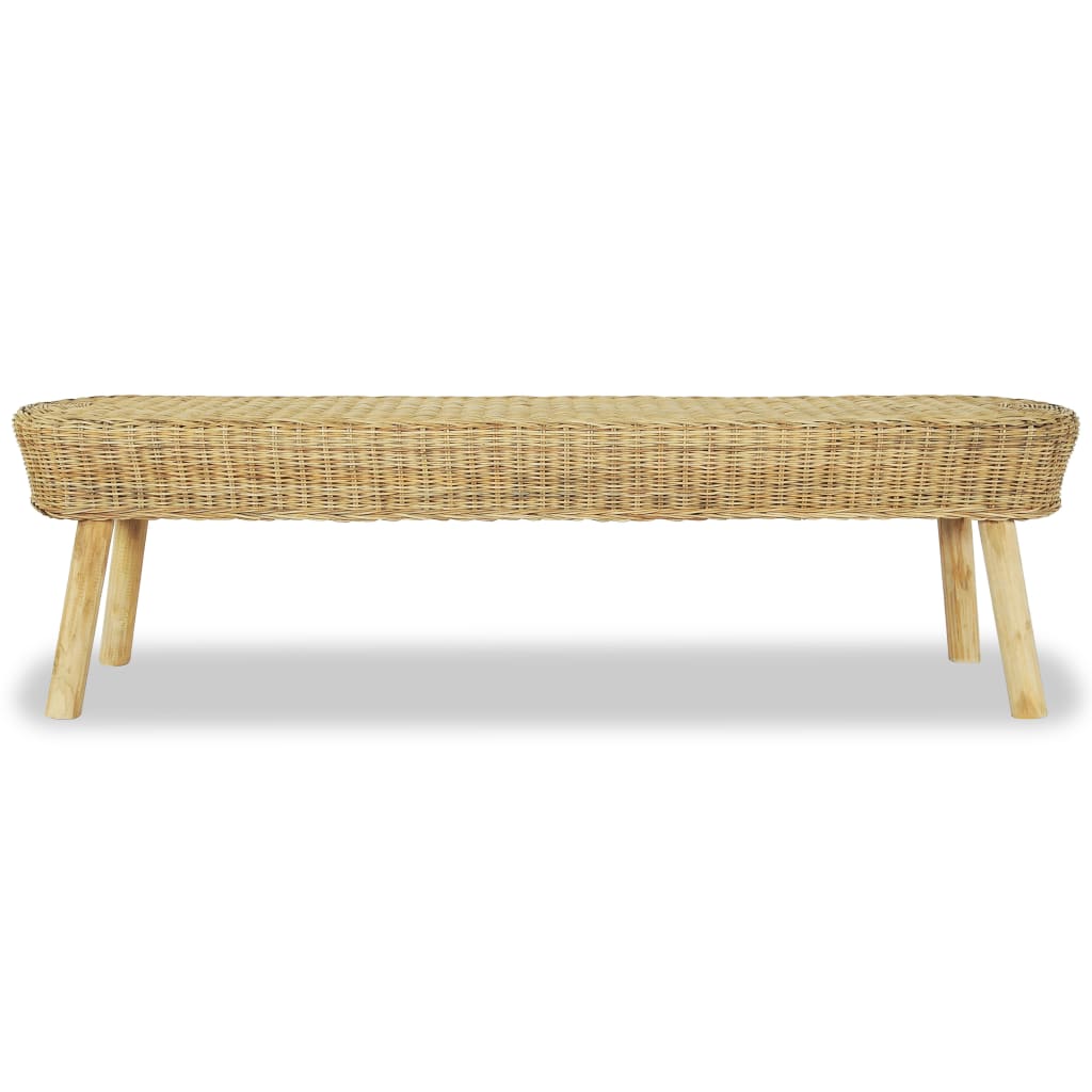 Πάγκος Χολ Χρώμα Φυσικό 160 x 35 x 45 εκ. Ρατάν - PAKOBAZAAR