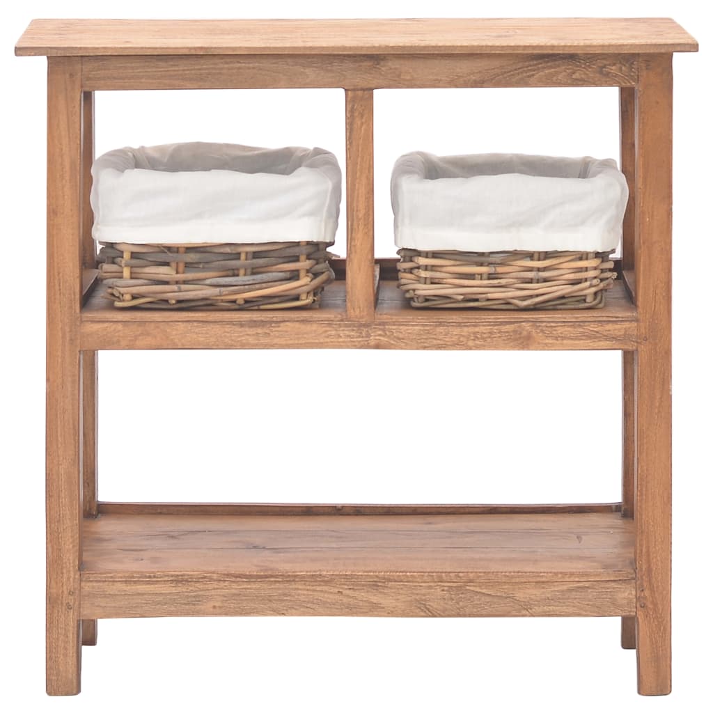 Τραπέζι Κονσόλα 69 x 28 x 70 εκ. από Μασίφ Ξύλο Μαόνι - PAKOBAZAAR