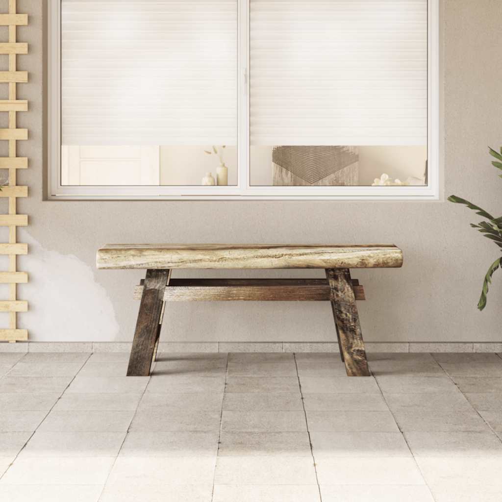 Παγκάκι 100x28x43 εκ. από Μείγμα Ανακυκλωμένων Ξύλων/Μασίφ teak - PAKOBAZAAR