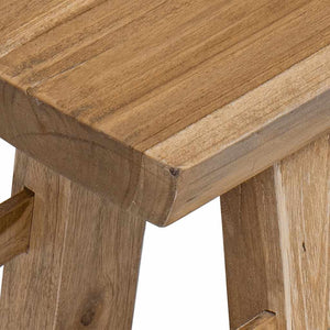 Παγκάκι 100x28x43 εκ. από Μείγμα Ανακυκλωμένων Ξύλων/Μασίφ teak - PAKOBAZAAR