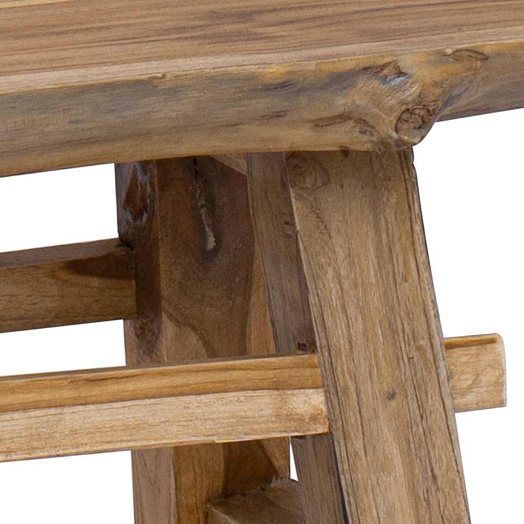 Παγκάκι 100x28x43 εκ. από Μείγμα Ανακυκλωμένων Ξύλων/Μασίφ teak - PAKOBAZAAR