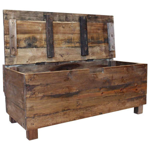 Πάγκος 86 x 40 x 60 εκ. από Μασίφ Μαόνι - PAKOBAZAAR