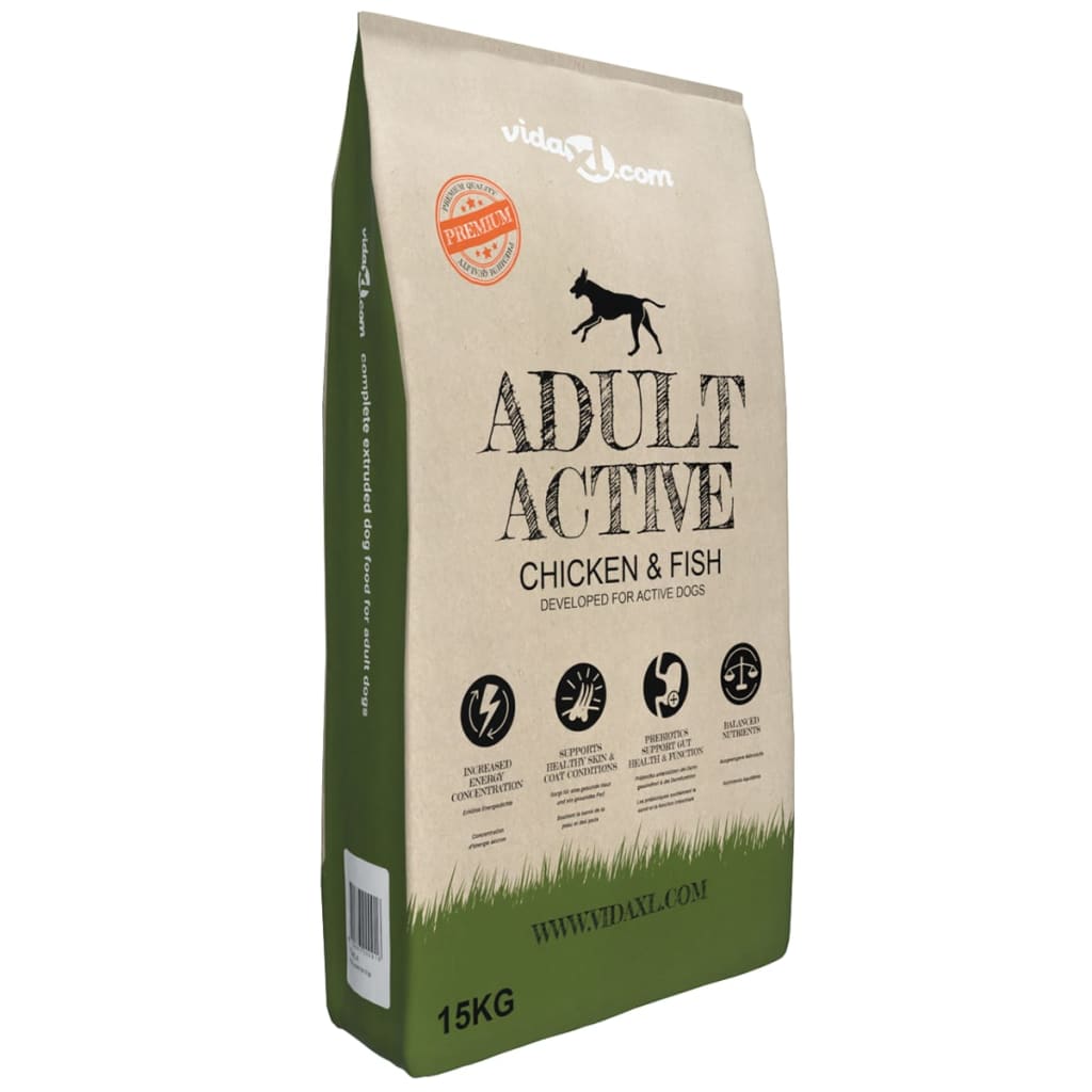 Ξηρά Τροφή Σκύλων Premium Adult Active Chicken & Fish 15 κ. - Pakobazaar