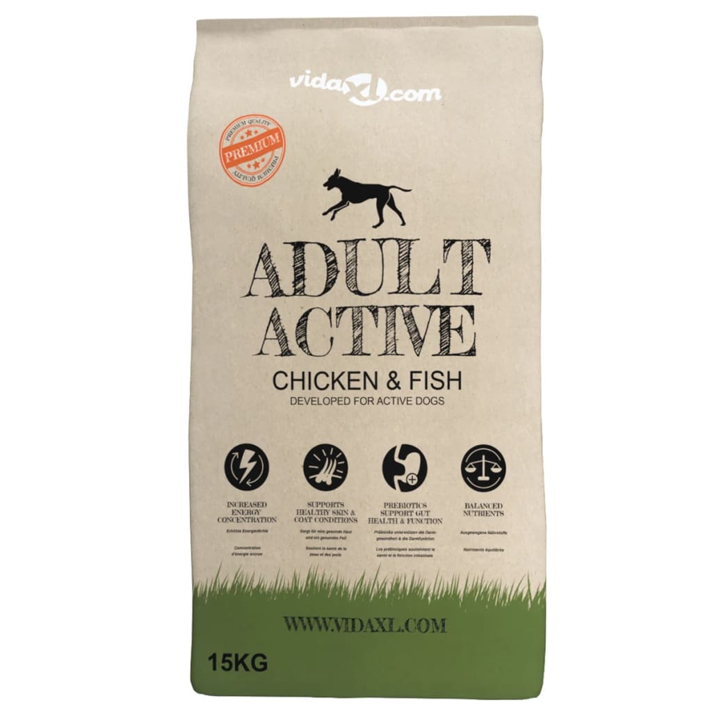 Ξηρά Τροφή Σκύλων Premium Adult Active Chicken & Fish 15 κ. - Pakobazaar