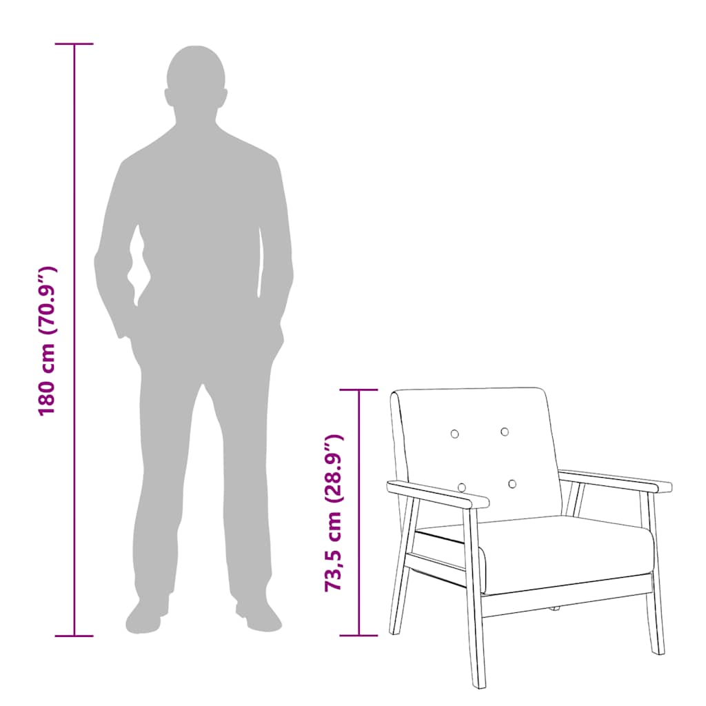 Πολυθρόνα Σκούρο Γκρι Υφασμάτινη - PAKOBAZAAR