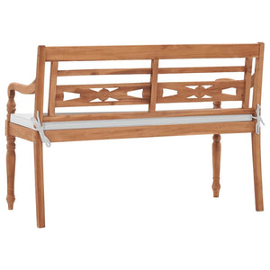 Παγκάκι Batavia 120 εκ. από Ξύλο Teak με Μαξιλάρια - Pakobazaar