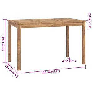 Παγκάκι Batavia 120 εκ. από Ξύλο Teak με Μαξιλάρια - Pakobazaar