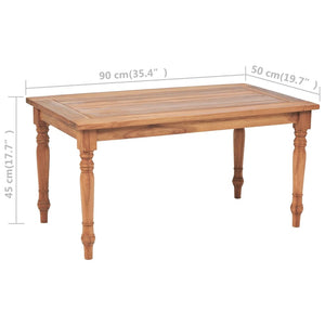 Τραπέζι Batavia 90 x 50 x 45 εκ. από Ξύλο Teak - Pakobazaar