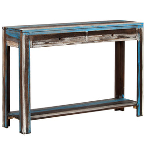 Κονσόλα Τραπέζι Vintage Στιλ 118 x 30 x 80 εκ. από Μασίφ Ξύλο