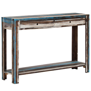 Κονσόλα Τραπέζι Vintage Στιλ 118 x 30 x 80 εκ. από Μασίφ Ξύλο