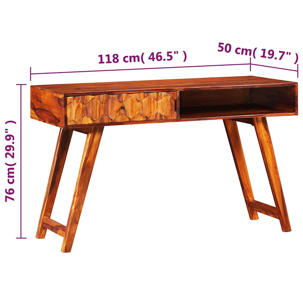 Γραφείο 118 x 50 x 76 εκ. από Μασίφ Ξύλο Ακακίας