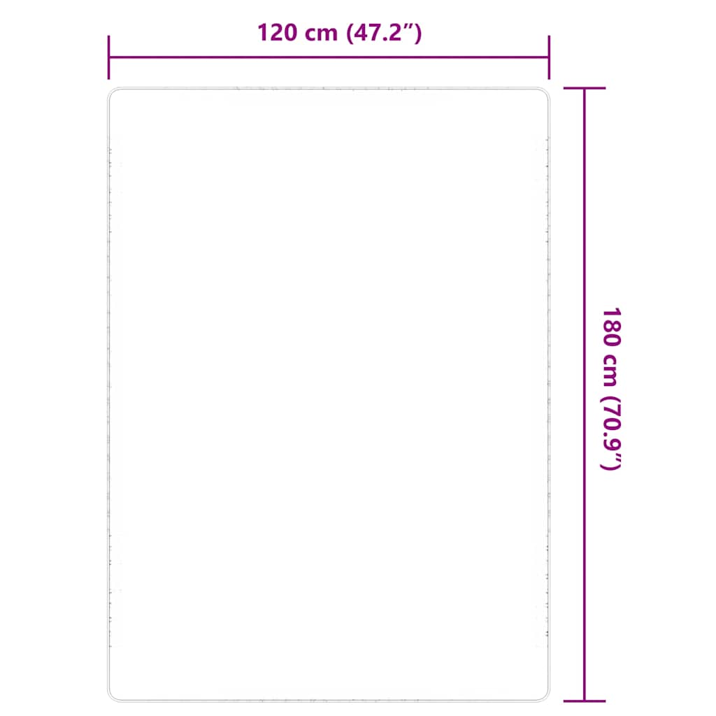 Χαλί Φυσικό Χρώμα 120 x 180 εκ. Γιούτα με Υπόστρωμα από Λάτεξ - PAKOBAZAAR
