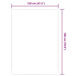 Χαλί Φυσικό Χρώμα 120 x 180 εκ. Γιούτα με Υπόστρωμα από Λάτεξ - PAKOBAZAAR