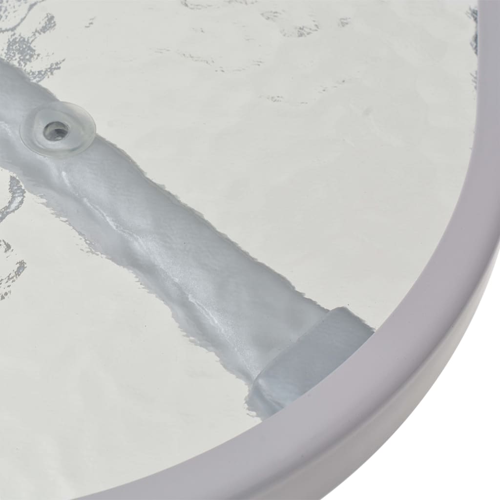 Σετ Τραπεζαρίας Εξωτερικού Χώρου 8 τεμ. Γκρι Ατσάλι / Textilene