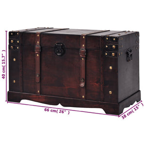 Σεντούκι Θησαυρού Vintage Στιλ 66 x 38 x 40 εκ. Ξύλινο - PAKOBAZAAR