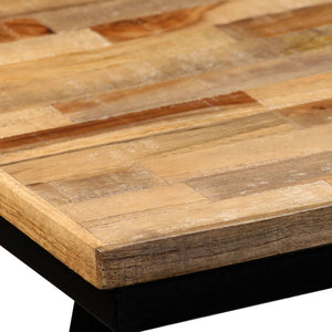 Πάγκος 110 x 35 x 45 εκ. από Ανακυκλωμένο Ξύλο Teak και Ατσάλι