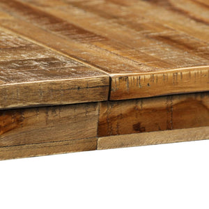 Τραπεζαρία 180x90x76 εκ. από Ανακυκλωμένο Ξύλο Teak και Ατσάλι - PAKOBAZAAR