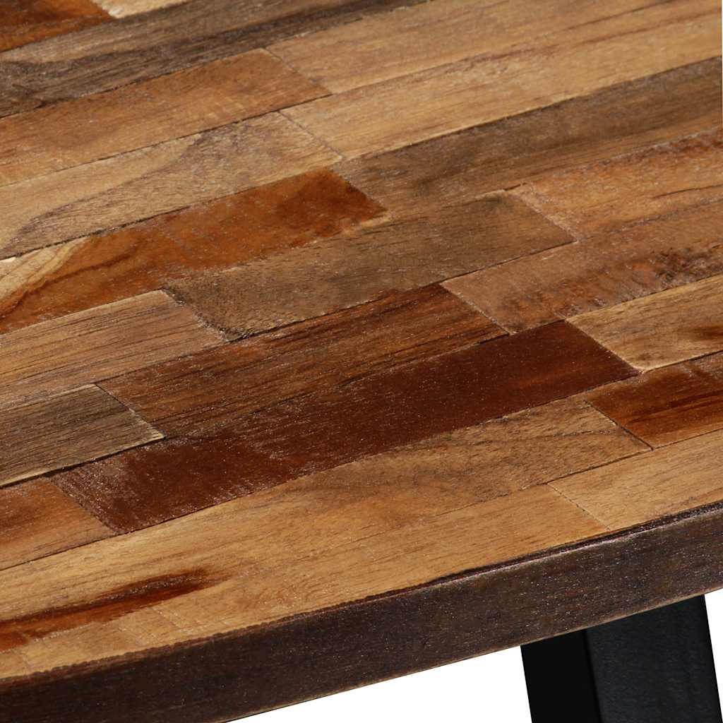 Τραπεζάκι Σαλονιού Οβάλ 120x60x30 εκ. Μασίφ Ανακυκλωμένο Teak - PAKOBAZAAR