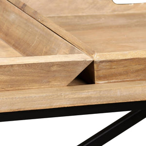 Κονσόλα Τραπέζι 130 x 40 x 80 εκ. από Μασίφ Ξύλο Μάνγκο - Pakobazaar