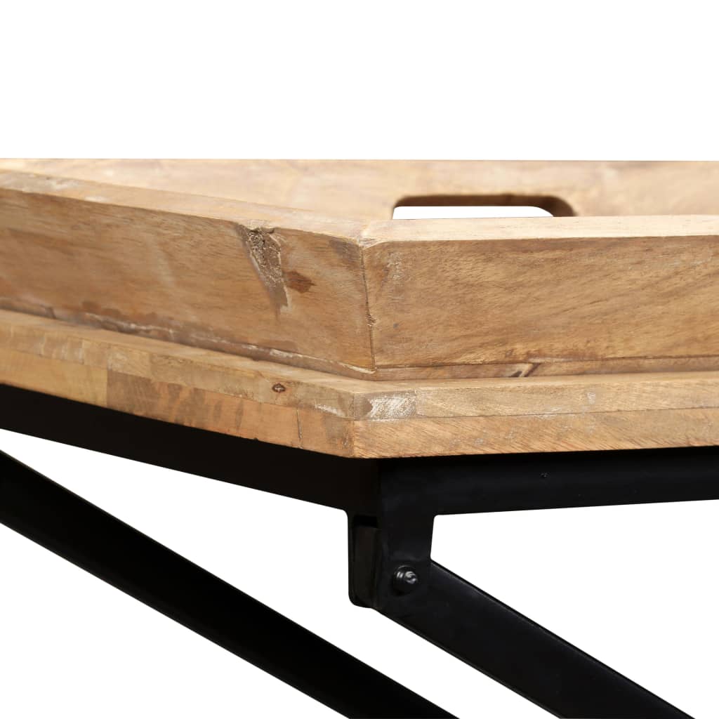 Κονσόλα Τραπέζι 130 x 40 x 80 εκ. από Μασίφ Ξύλο Μάνγκο - Pakobazaar