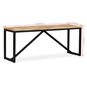 Πάγκος 110 x 35 x 45 εκ. από Μασίφ Ξύλο Μάνγκο - PAKOBAZAAR