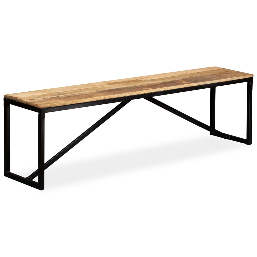 Πάγκος 160 x 35 x 45 εκ. από Μασίφ Ξύλο Μάνγκο - PAKOBAZAAR