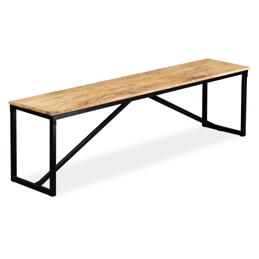 Πάγκος 160 x 35 x 45 εκ. από Μασίφ Ξύλο Μάνγκο - PAKOBAZAAR