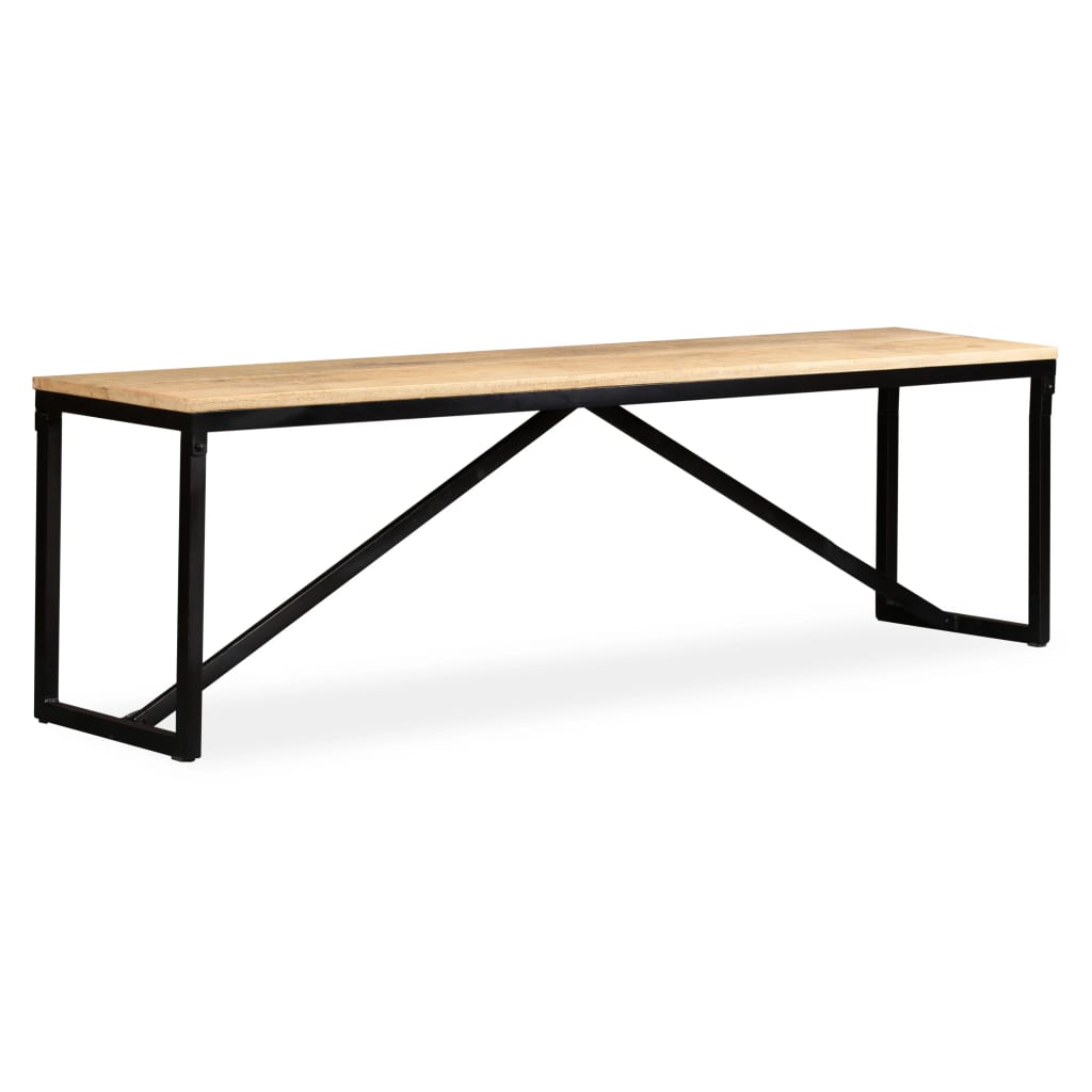 Πάγκος 160 x 35 x 45 εκ. από Μασίφ Ξύλο Μάνγκο - PAKOBAZAAR