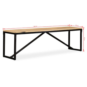 Πάγκος 160 x 35 x 45 εκ. από Μασίφ Ξύλο Μάνγκο - PAKOBAZAAR