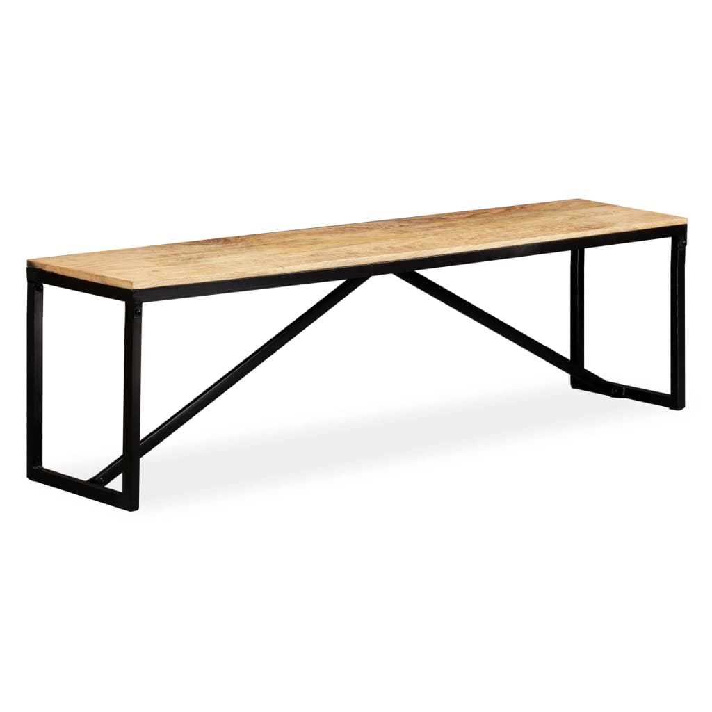 Πάγκος 160 x 35 x 45 εκ. από Μασίφ Ξύλο Μάνγκο - PAKOBAZAAR