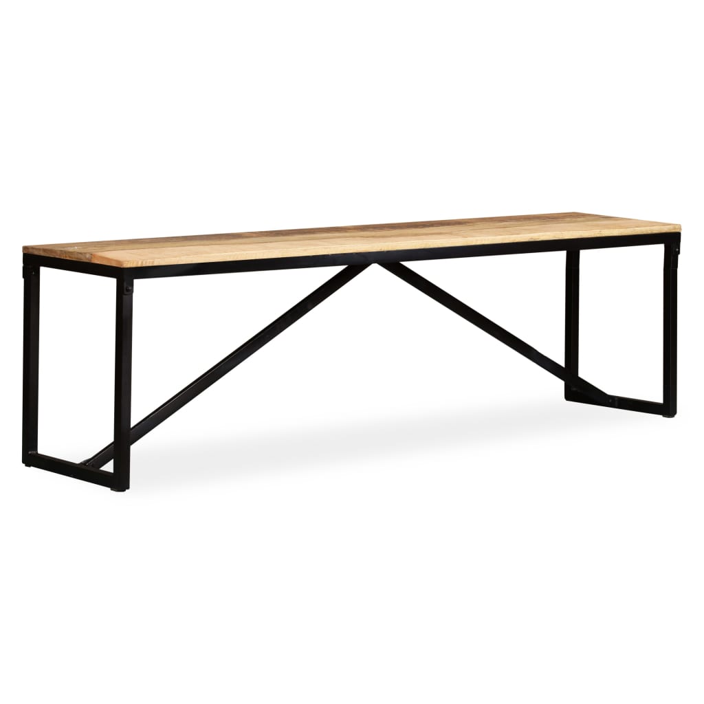 Πάγκος 160 x 35 x 45 εκ. από Μασίφ Ξύλο Μάνγκο - PAKOBAZAAR
