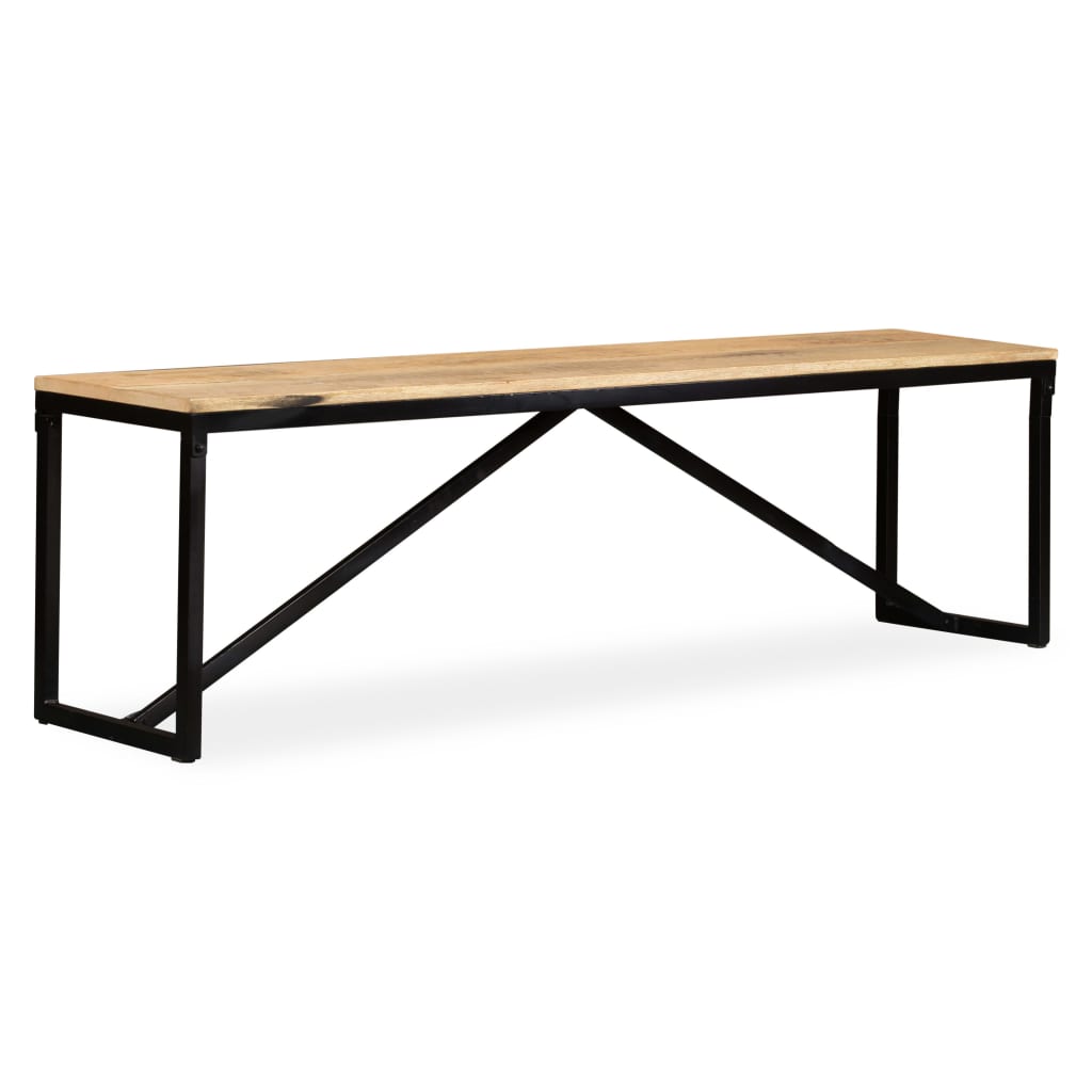 Πάγκος 160 x 35 x 45 εκ. από Μασίφ Ξύλο Μάνγκο - PAKOBAZAAR