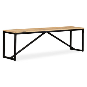 Πάγκος 160 x 35 x 45 εκ. από Μασίφ Ξύλο Μάνγκο - PAKOBAZAAR