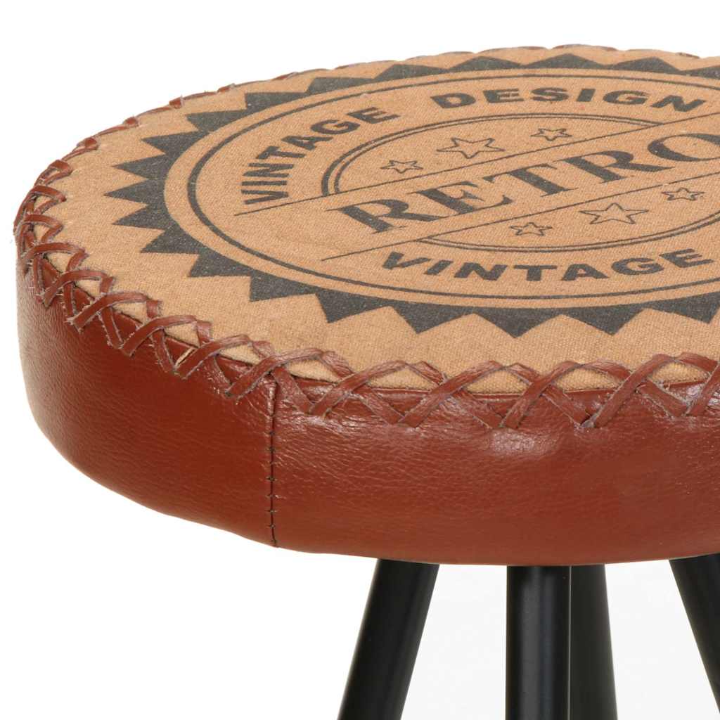 Σκαμπό Μπαρ 4 τεμ. από Γνήσιο Δέρμα - PAKOBAZAAR