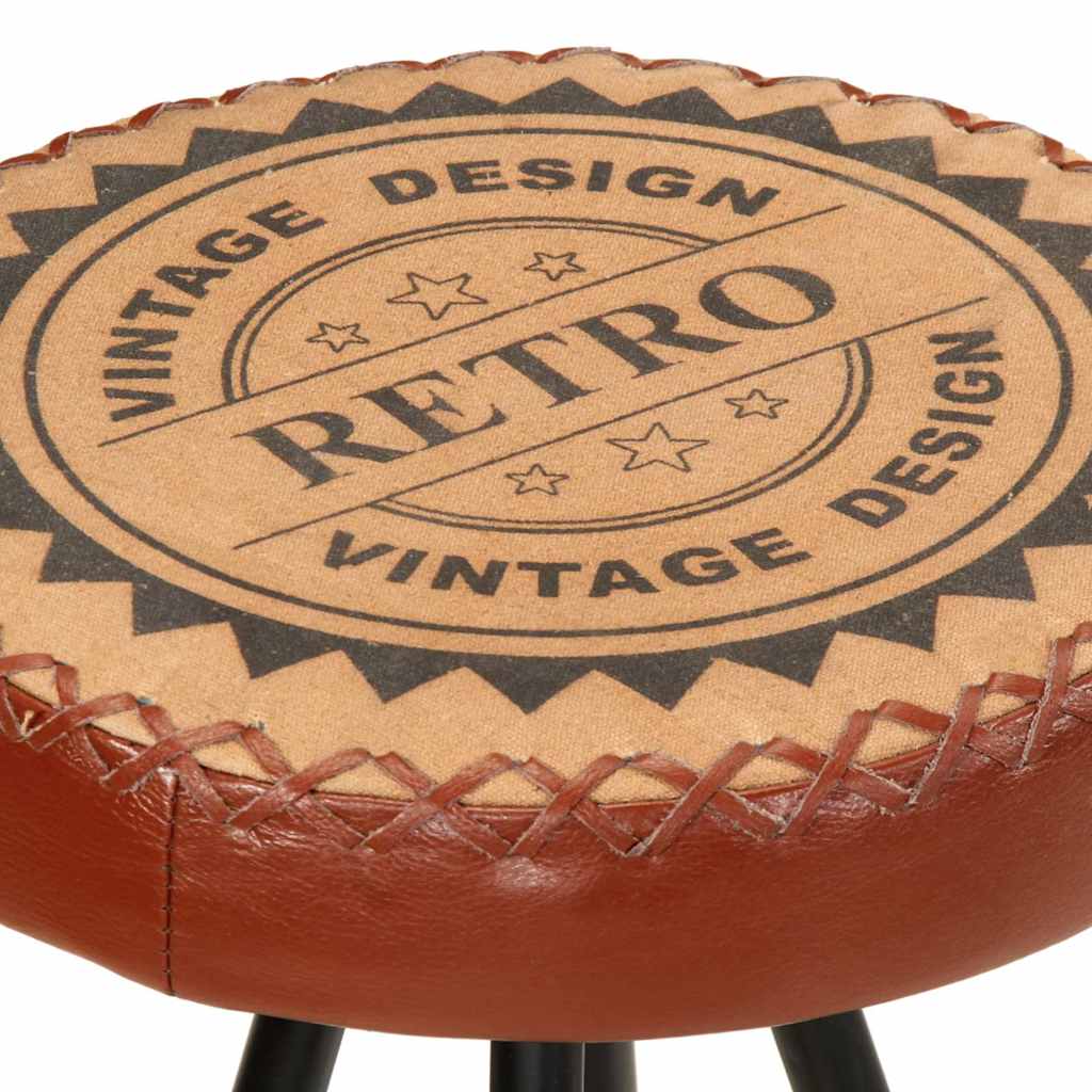 Σκαμπό Μπαρ 4 τεμ. από Γνήσιο Δέρμα - PAKOBAZAAR