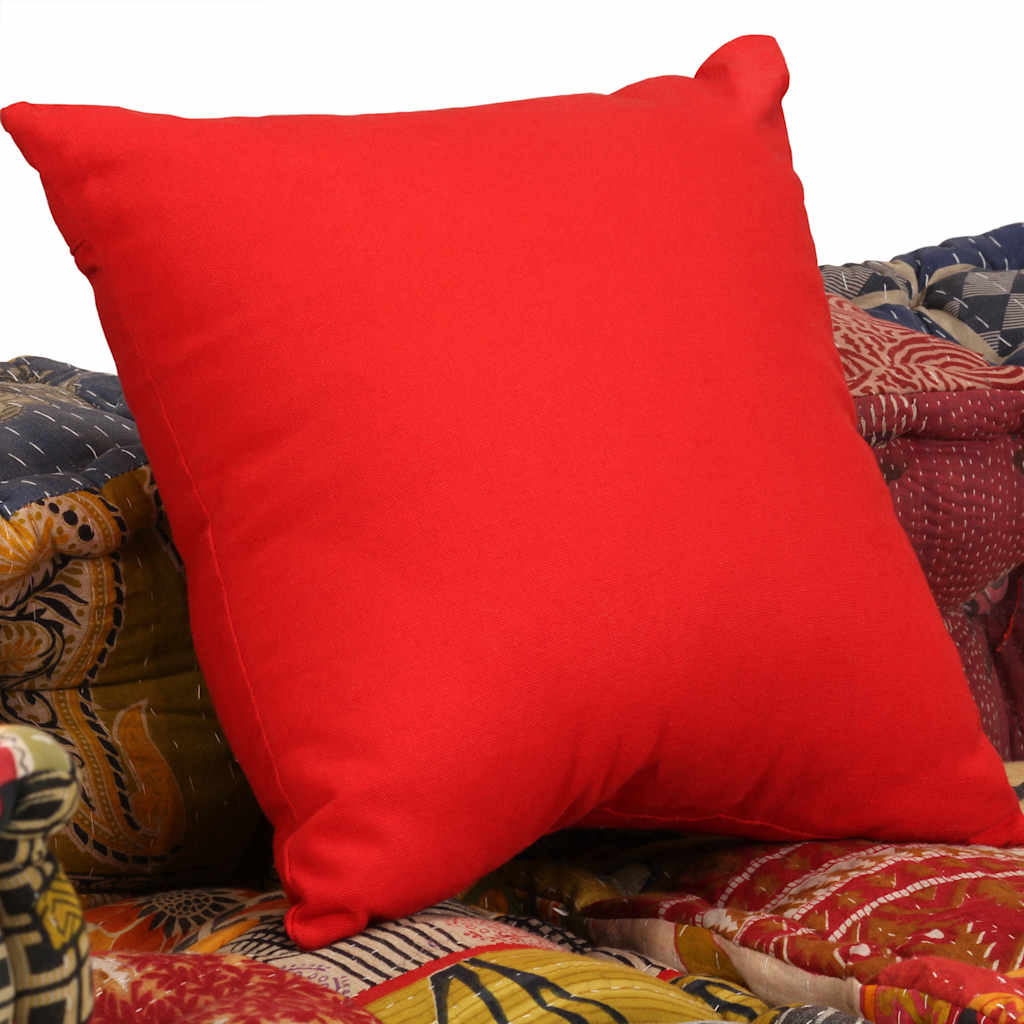 Κάθισμα - Πουφ Διθέσιο Αρθρωτό Patchwork Υφασμάτινο - PAKOBAZAAR