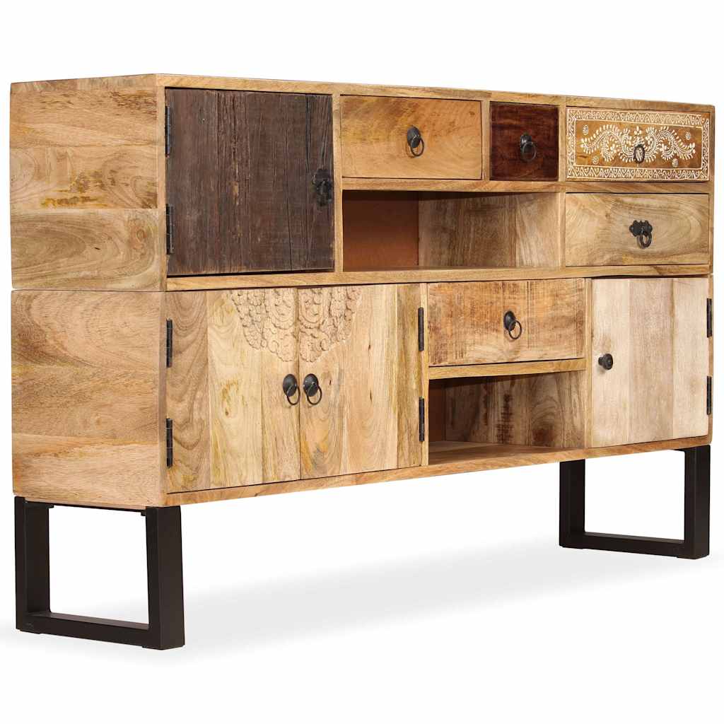 Μπουφές 140 x 30 x 80 εκ. από Μασίφ Ξύλο Μάνγκο