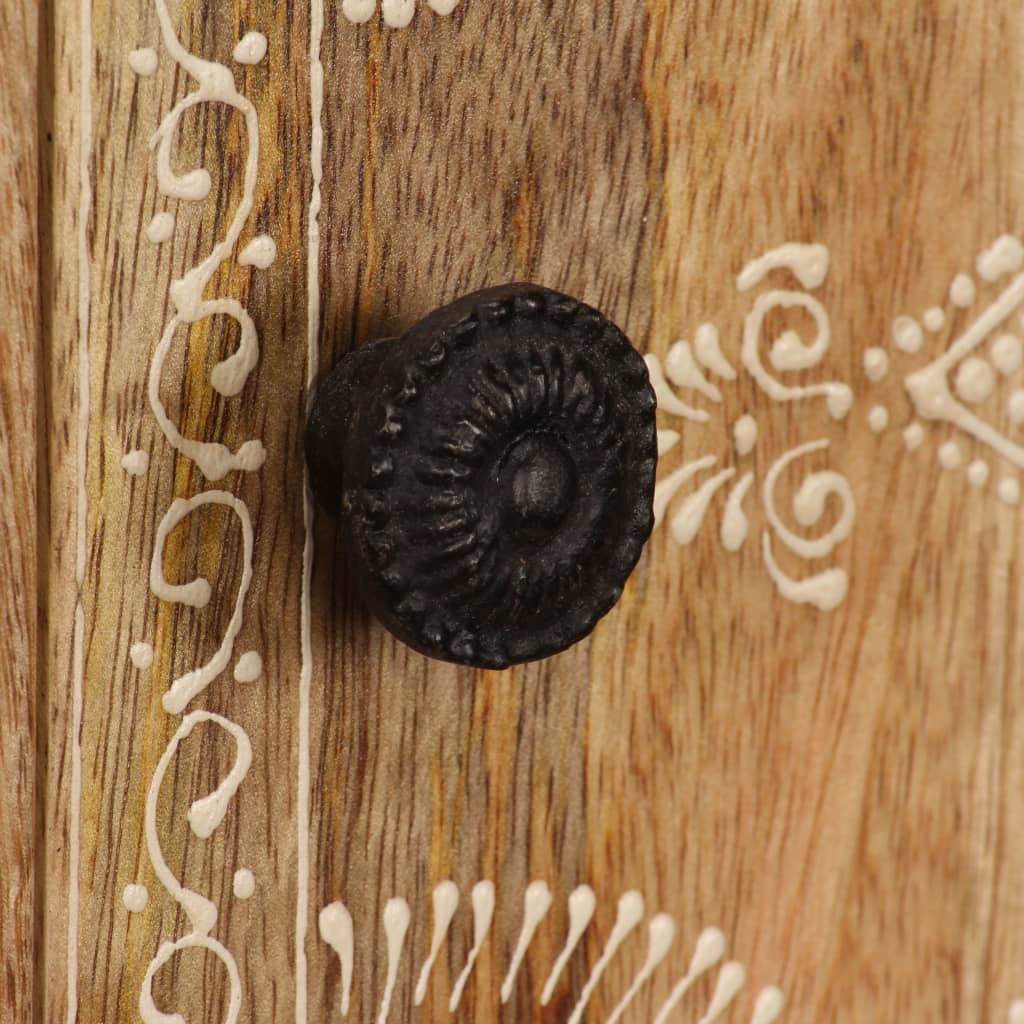 Μπουφές Ψηλός 100 x 30 x 130 εκ. από Μασίφ Ξύλο Μάνγκο