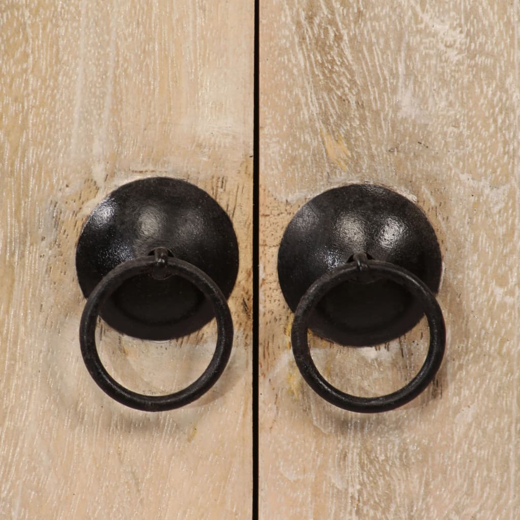 Μπουφές Ψηλός 100 x 30 x 130 εκ. από Μασίφ Ξύλο Μάνγκο